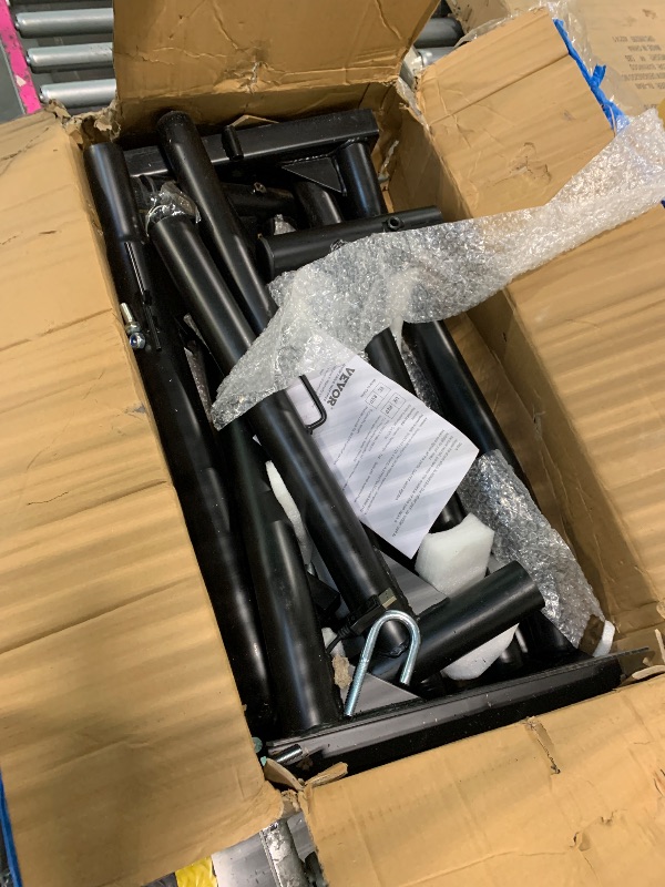 Photo 1 of ***Loose Hardware In Box*** VEVOR Extendable Steel Truck Ladder Rack - 800 lbs Capacity, 46-71 inch, Non-Drilling for Kayak, Surfboard, Lumber, Ladder