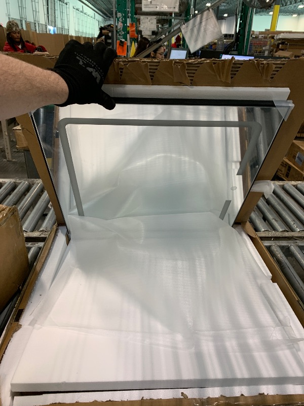 Photo 1 of ***Multiple Boxes*** ***Very Heavy Item*** GarveeHome Makeup Vanity Desk with Sliding Mirror, Vanity Dressing Table with 3 Color Adjustable Lights, Girls Vanity Set with Stool, 4 Compact Vanity Drawers, Power Outlet, Black