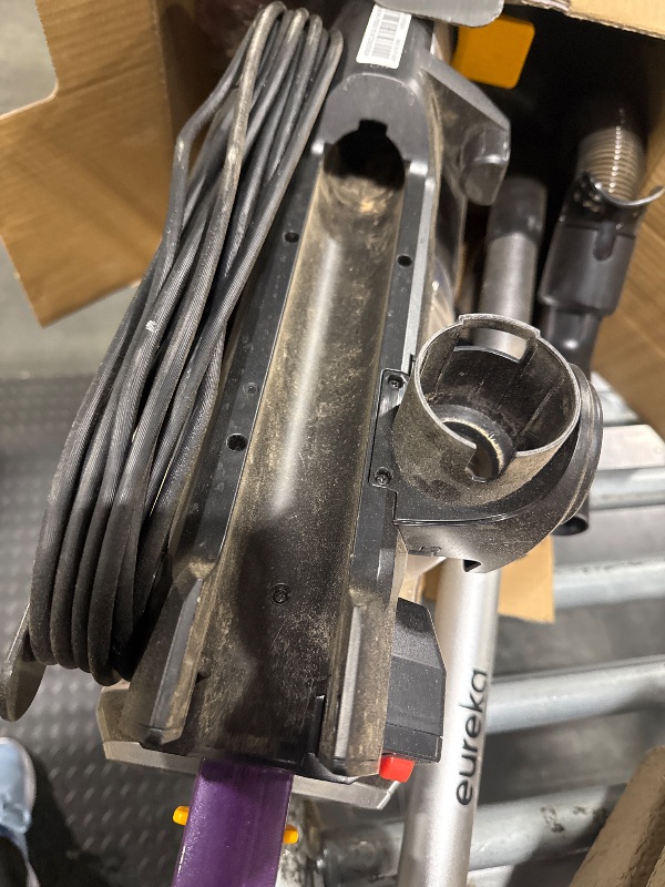 Photo 1 of ***VERY USED/ VERY USED*** Eureka FlexReach Powerful Upright Vacuum Cleaner for Carpet and Hard Floor, Lift-Up Vacuum with Large Dust Cup, Anti-Tangle, NEU651PL, Purple