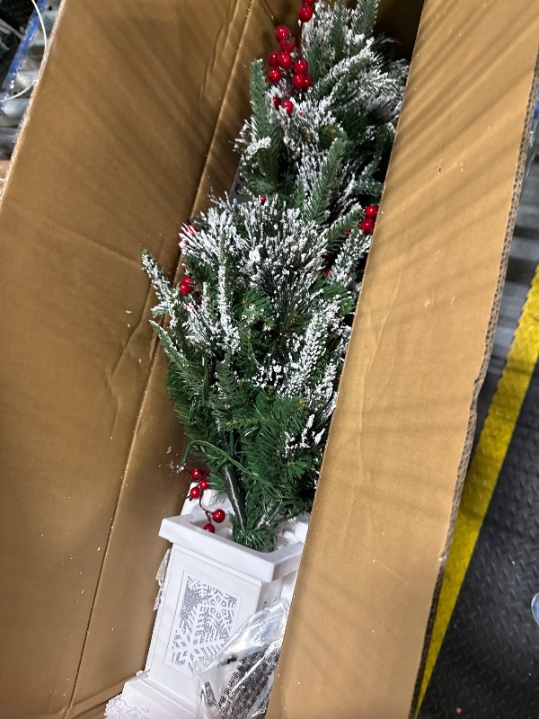 Photo 1 of ***SIMILAR PRODUCT*** Small Christmas Tree with 78 Multi-Color Led Lights, 3 Ft Pre-Lit Artificial Christmas Decoration for Home Office Decoration