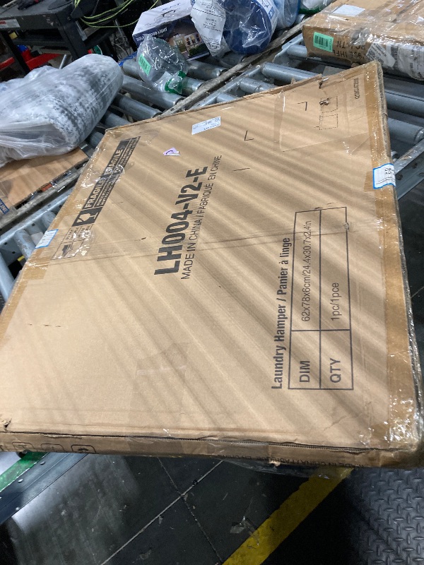 Photo 1 of ****SIMILAR PRODUCT// SIMILARO PRODUCT*** Seville Classics Premium Handwoven Portable Laundry Bin Basket with Carrying Handles, Household Storage for Clothes, Linens, Sheets, Tan, Rectangular Hamper