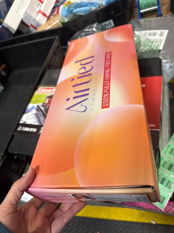 Photo 1 of ***SIMILAR*** Outre Airtied 100% Fully Hand-Tied Wig - Human Hair Blend - Dominican Curly 22" (DR4/TIRAMISU)