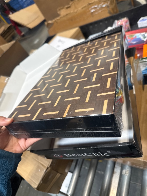 Photo 1 of ****FACTORY SEALED*** 18" Wooden Chess Set with High Polymer Weighted Standard Chess Pieces,Large Deluxe Folding Storage Wooden Chess Board Sets, Premium Board Games for Adults and Kids Enthusiasts