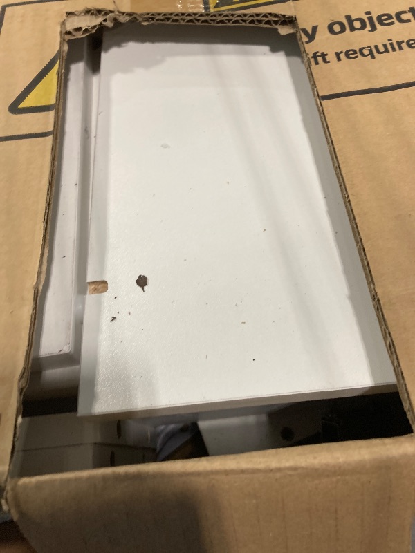 Photo 1 of *PARTIAL SET - Box 2/2, MISSING Box 1/2*
DWVO 56.3" Makeup Vanity with LED Lighted Mirror, Large Vanity Desk with RGB Glass Cabinets, Open Shelving, Built-in Power Strip & Cushioned Stool