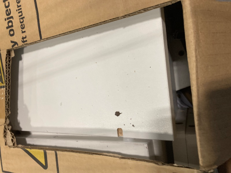 Photo 1 of *PARTIAL SET - Box 2/2, MISSING Box 1/2*
DWVO 56.3" Makeup Vanity with LED Lighted Mirror, Large Vanity Desk with RGB Glass Cabinets, Open Shelving, Built-in Power Strip & Cushioned Stool