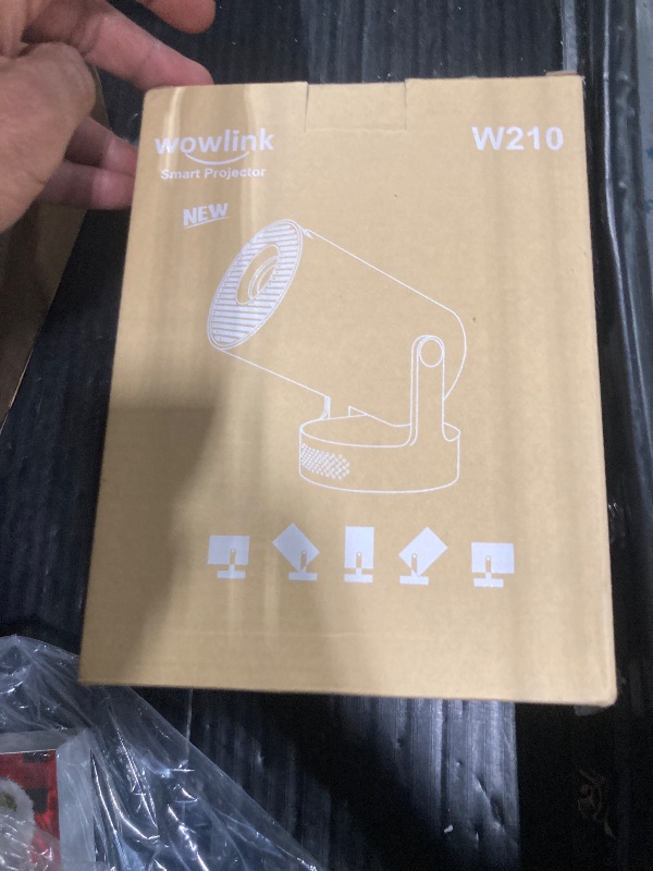 Photo 1 of [Built-in Apps & 2026 Upgraded] Mini Projector with WiFi 6 and Bluetooth 5.4 Support 4K 1080P Auto Keystone 180° Rotatable Projector Portable Compatibile with HDMI/TV Stick/Memory Stick/Laptop, White