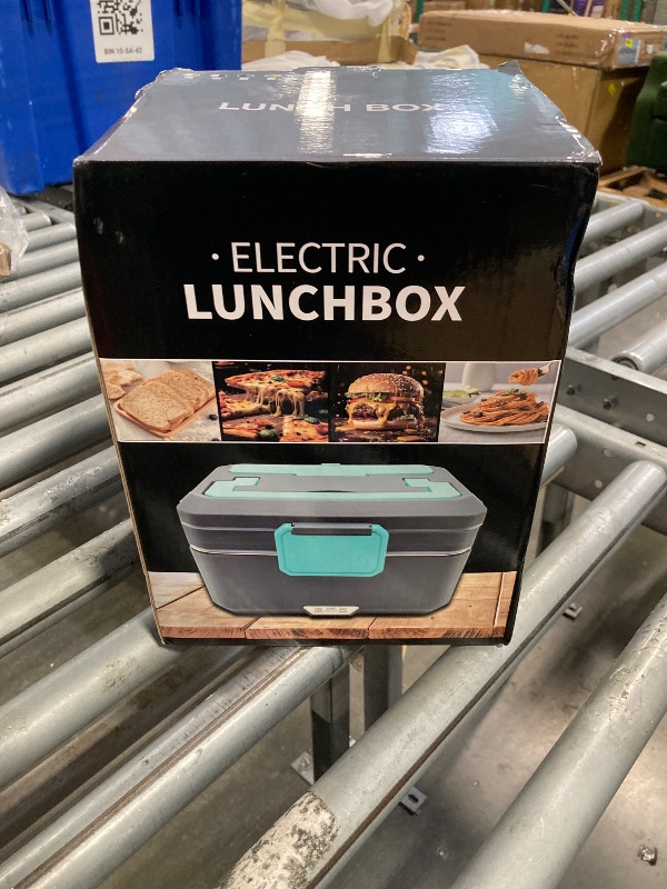 Photo 1 of ***MAJOR DAMAGE*** ***READ CLERK NOTES***  Electric Lunch Box Food Heater: 3.5 Liters Double Layer Heated Lunch Box for Adults, 90W Food Warmer for Car/Truck/Office Use, Ideal for Men, Women, Adults with Fork & Spoon and Insulated Carry Bag