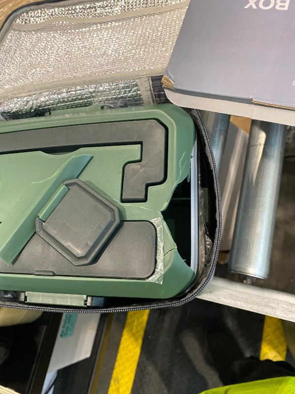 Photo 1 of ***MAJOR DAMAGE*** ***READ CLERK NOTES***  Electric Lunch Box Food Heater: 3.5 Liters Double Layer Heated Lunch Box for Adults, 90W Food Warmer for Car/Truck/Office Use, Ideal for Men, Women, Adults with Fork & Spoon and Insulated Carry Bag