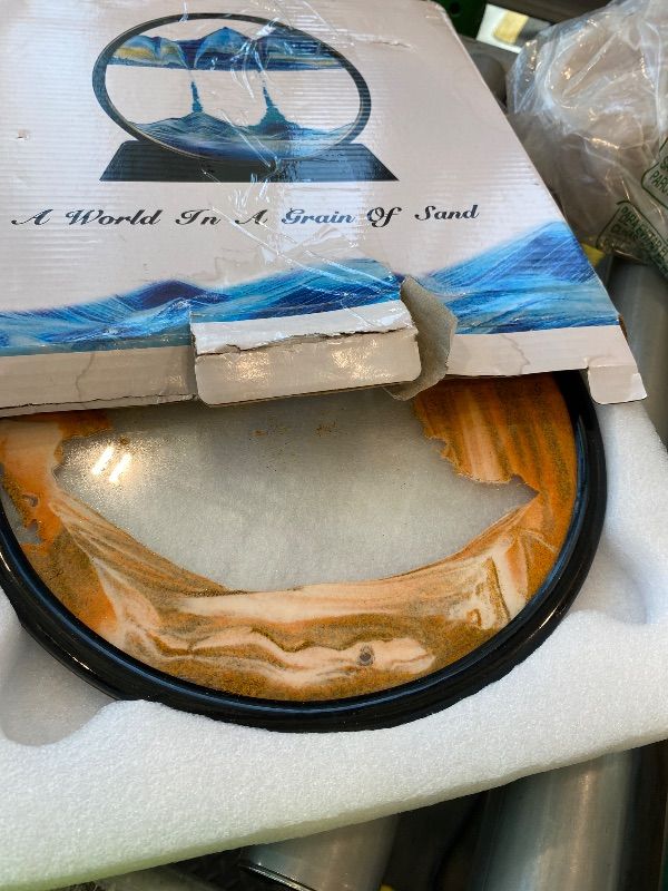 Photo 1 of *UNTESTED*
Arthink Moving Sand Art Picture,Liquid Motion 3D Sea Sandscape in Motion Display, Flowing Sand Frame Desktop Art Bookshelves Home Office Decoration (12 inch, Orange)