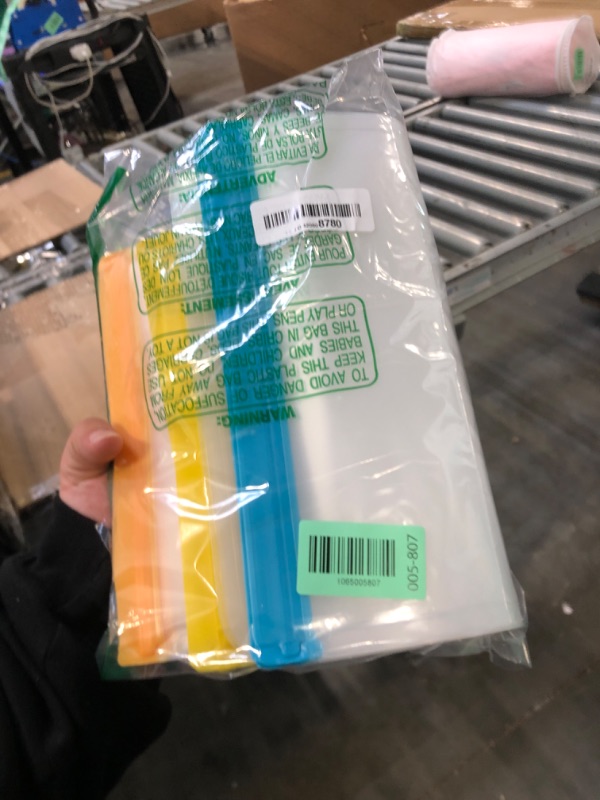 Photo 1 of 10 Pack Dishwasher Safe Reusable Bags, Leakproof Reusable Freezer Bags, BPA Free Food Storage Bags for Lunch Marinate Food Travel - 3 Gallon 3 Snack 4 Sandwich Bags
