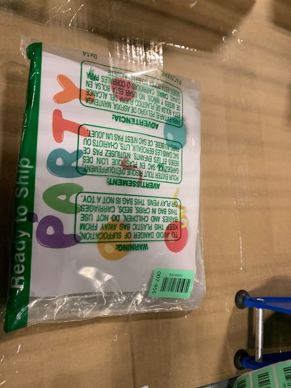 Photo 1 of 12 Inch Pink and Blue Balloon - 50 Pcs Gender Reveal Balloons Light Pink Blue White and Gold Confetti Balloons with 33ft Ribbon & Glue Dots for Baby Shower Gender Reveal Decorations or Party Supplies