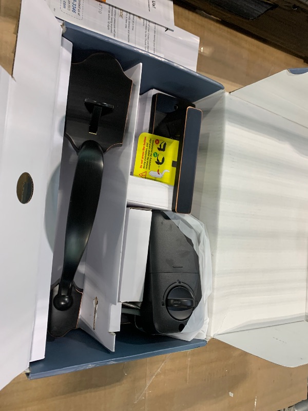 Photo 1 of *USED*
TEEHO TK001H Keyless Entry Door Lock with Handle Set, Electronic Deadbolt Keypad Door Lock with Code, Smart Locks for Front Door, Exterior Door Handle, Auto-Lock, Easy to Install, Oil-Rubbed Bronze