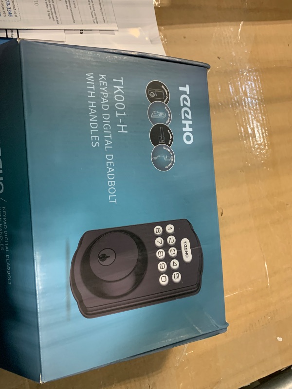 Photo 1 of *USED*
TEEHO TK001H Keyless Entry Door Lock with Handle Set, Electronic Deadbolt Keypad Door Lock with Code, Smart Locks for Front Door, Exterior Door Handle, Auto-Lock, Easy to Install, Oil-Rubbed Bronze