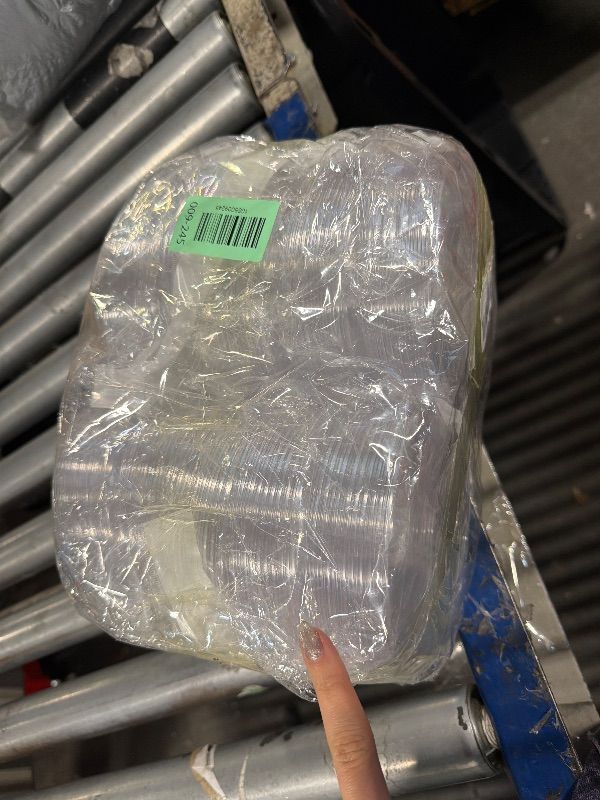 Photo 1 of ***SMALLL***Tergy 200 Pack Disposable Clear Plates 5 Inch Plastic Dessert Plates Wedding Cake Appetizers Plates for Party Dinner BBQ Travel