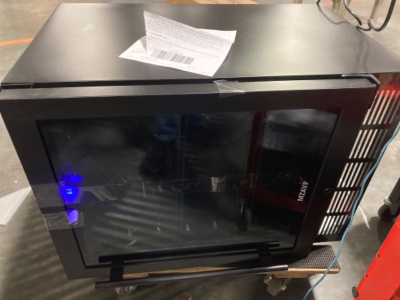 Photo 1 of  ***THE DOOR NEEDS TO BE REPAIRED***Beverage Refrigerator CoolerCans Beverage and Beer Fridge with Glass Door, Built-in/Freestanding Drink Fridge for Kitchen, Bar or Office, Stainless Steel Silver