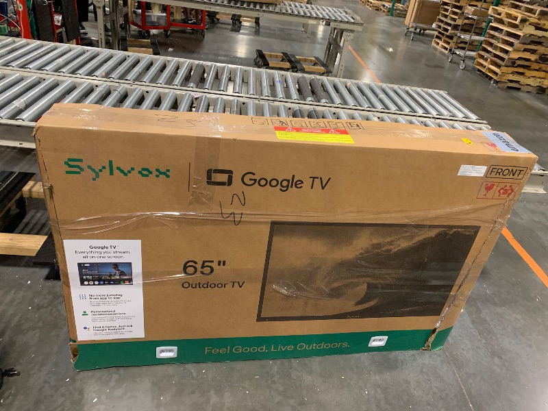 Photo 1 of ***UNTESTED***SYLVOX Outdoor TV, 65 inch Smart TV Waterproof Outdoor TVs, 4K Weatherproof Television for Outside,Support Google Assistant & Chromecast, 1000 nit Brightness Partial Sun (Deck Pro 2.0/2024)