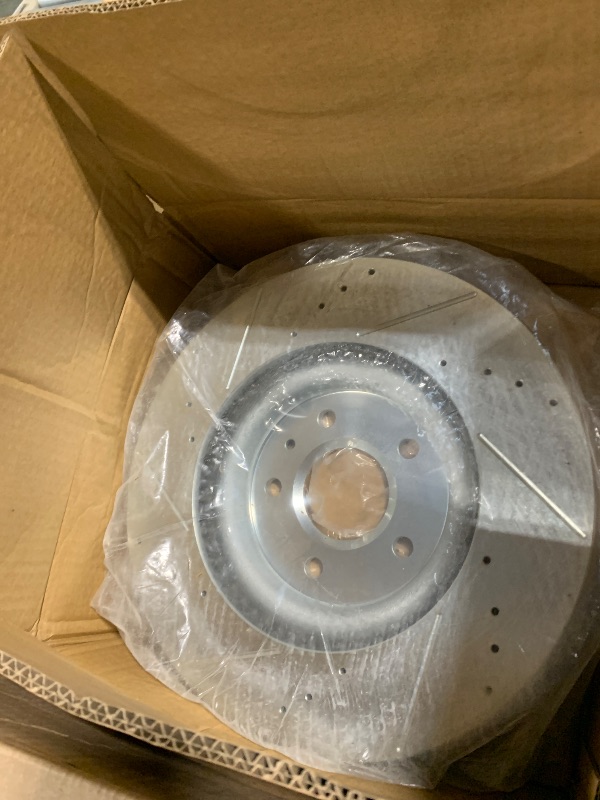 Photo 1 of Power Stop K6523-26 Front and Rear Z26 Carbon Fiber Brake Pads with Drilled & Slotted Brake Rotors Kit For Chevrolet Corvette 2014-2019 [Model Specific]
**Front only**