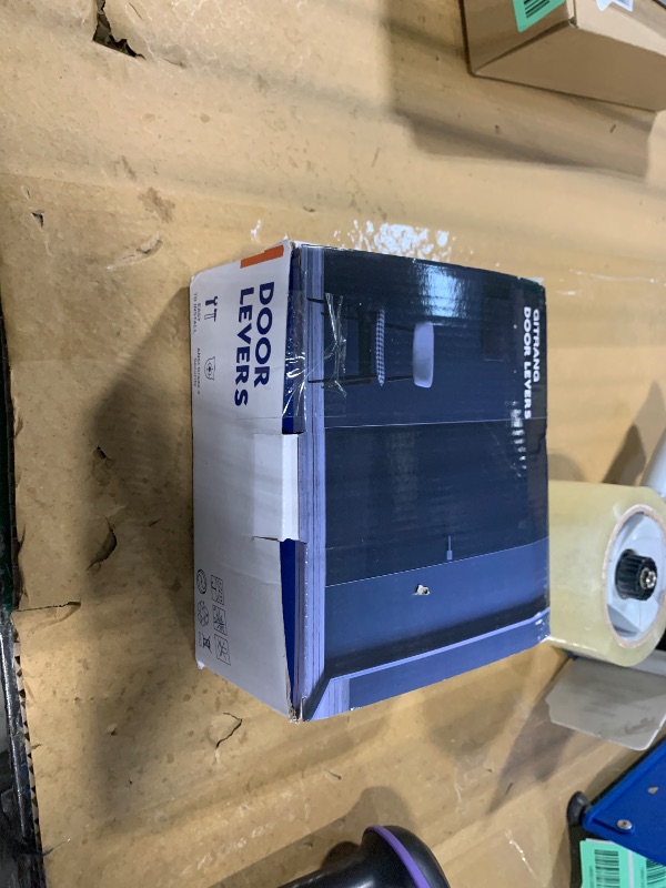 Photo 1 of (1 Pack) Keyed Alike Front Door Lever Lockset with Single Cylinder Deadbolt Combination Set, Wave Style Lever, Front Door/Exterior Door Knob with Lock and Deadbolt, Classic Matte Black Finished