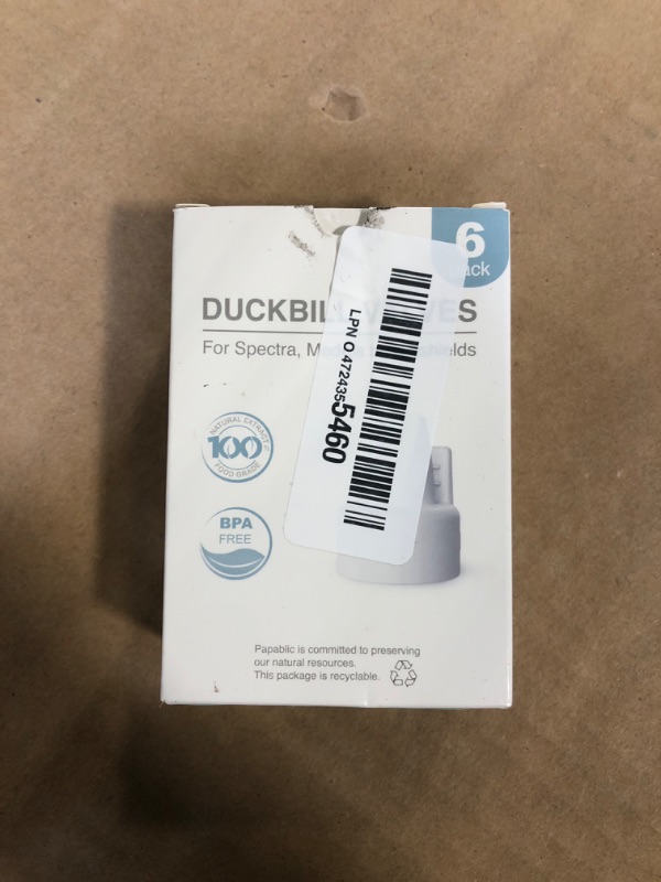 Photo 1 of [6-Count] Papablic Duckbill Valves, Replacement Milk Valves Compatible with Spectra S1 S2 and Medela Breast Pumps Accessories, BPA & DEHP Free, White