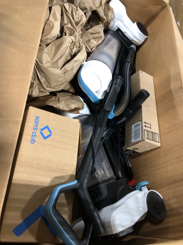 Photo 1 of ***THIS VACUUM HAS REALLY BEEN USED***
2- Amazon Basics Upright Bagless Vacuum Cleaners for Carpet and Hard Floors, With Crevice and Upholstery Tools, Detachable Handle, Lightweight (8.4 lbs), 1.7L Dust Cup, 720W, 25ft Cord, Black/White