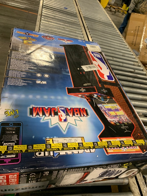 Photo 1 of ***MISSING PIECES*** ***READ CLERK NOTES*** ARCADE1UP NBA Jam Deluxe 2-Player Control Panel Arcade Machine, Built for Your Home, 5 Foot Tall Cabinet with 3 Classic Games