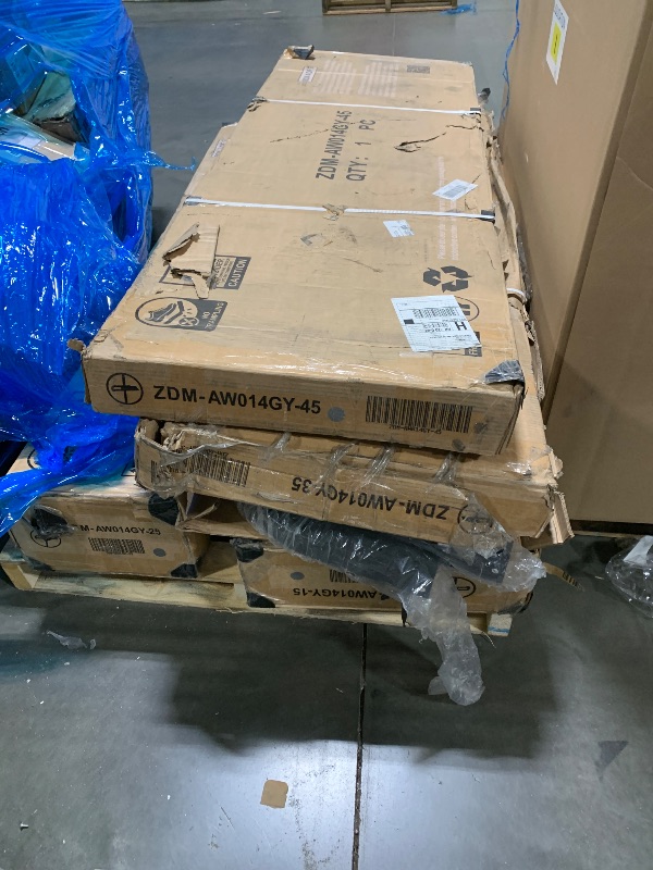 Photo 1 of ***5 box missing partes unknown***  no20x20 FT Metal Carport for 2 Cars, Heavy Duty Canopy Carport with Updated Roof & Enhanced Base, Garage Vertaile for RV Car, Truck, Boat, Tractors, Party, Grey