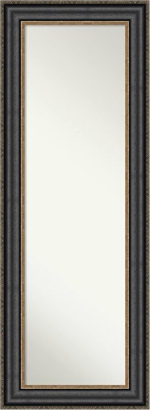 Photo 1 of *MINOR DAMAGE - USED*
Amanti Art Black Full Length Mirror for Door, 54x20 Thomas Black Bronze Tall Wall Mirror Full Length, Mounted to Door or Closet Wall with no Visible Brackets, Traditional Frame, Bedroom Decor