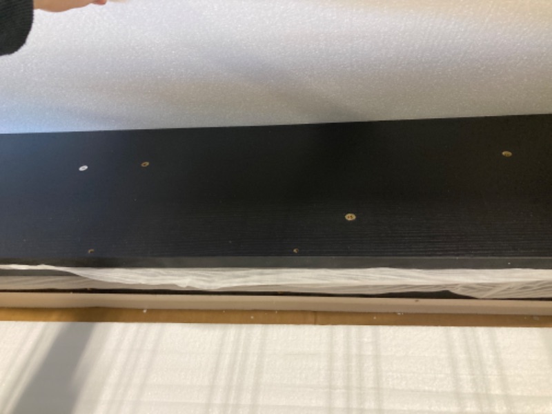 View 2 of **MISSING PARTS - Missing a leg to the table**
GarveeHome Industrial Dining Table for 4-6 People, 63" Long Wooden Kitchen Table with Sturdy Metal Frame & Black Finish - Seats 4 Rectangular Counter for Dinner, Kitchen, Dining Room - Black