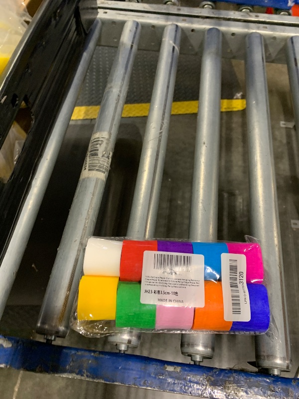 Photo 1 of 10 Rolls Crepe Paper Craft Streamers Hanging Rainbow Crepe Paper Streamers 10 Colors Party Crepe Paper Roll Streamer for Birthday Decorations Wedding Decorations Backdrop Holiday Party Decorations