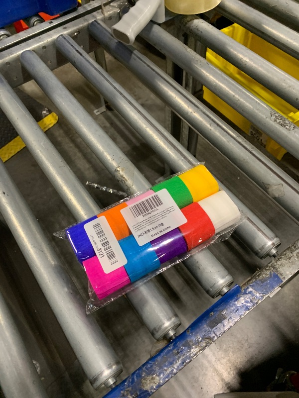 Photo 1 of 10 Rolls Crepe Paper Craft Streamers Hanging Rainbow Crepe Paper Streamers 10 Colors Party Crepe Paper Roll Streamer for Birthday Decorations Wedding Decorations Backdrop Holiday Party Decorations