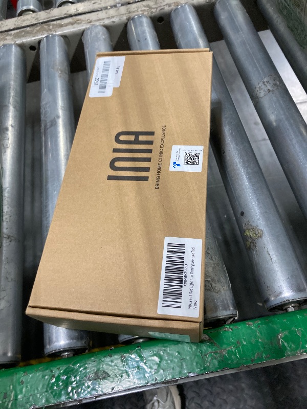 Photo 1 of ** FACTORY SEALED ** INIA 3-in-1 Red Light Therapy for Face and Neck Beauty Device for Puffiness & Skin Firming Skincare Tool (Black)