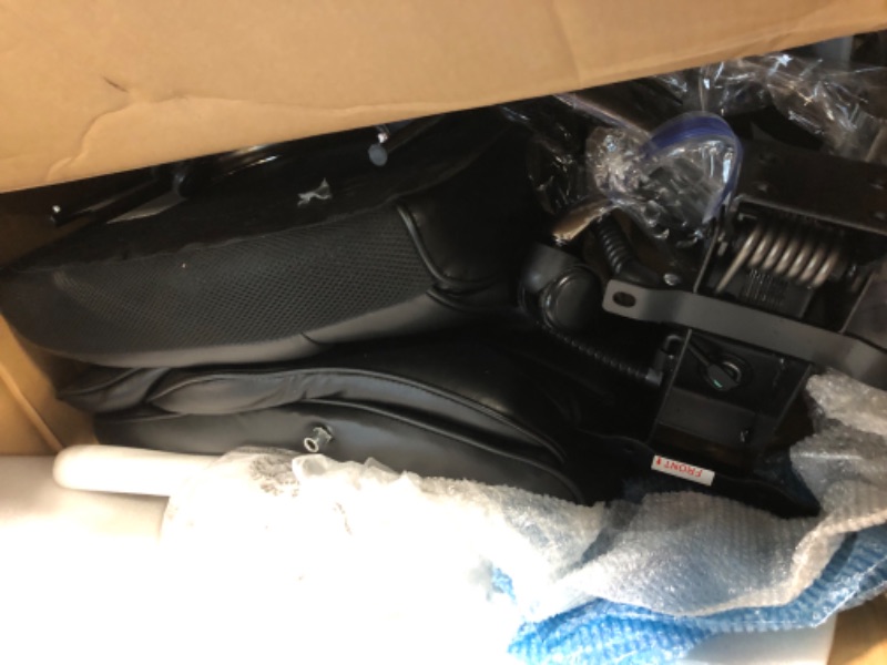 Photo 1 of *** VERY USED *** COLAMY Office Chair with Footrest, Ergonomic High Back Design Executive Computer Desk Chair with Removable Lumbar Pillow, 90-135°Reclining, Thick Bonded Leather for Home Office Work Comfort, Khaki