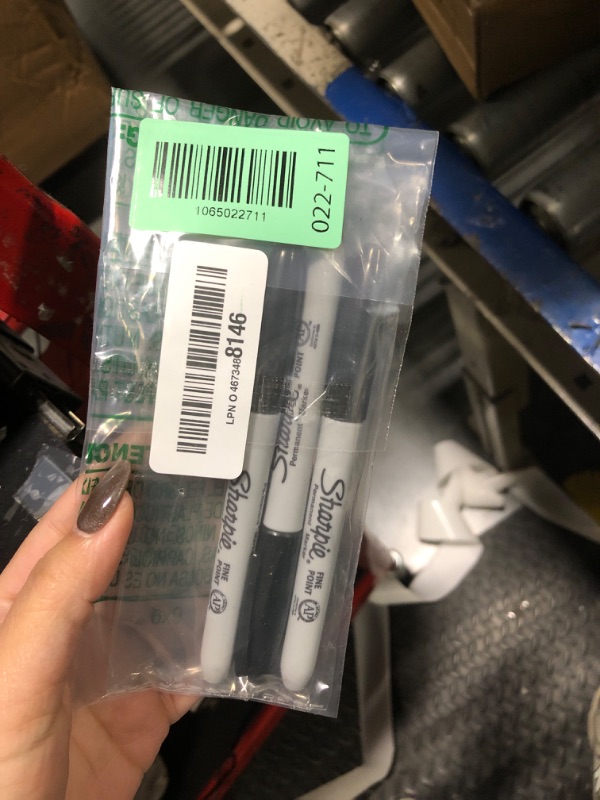 Photo 1 of ** only tree ** Sharpie Permanent Markers, Fine Tip, Black, 5 Count - For Classroom, Office, & Home, Quick Drying, Fade Resistant, For Wood, Plastic, Paper, Metal, And More, Ideal for Posters, Drawing, Coloring