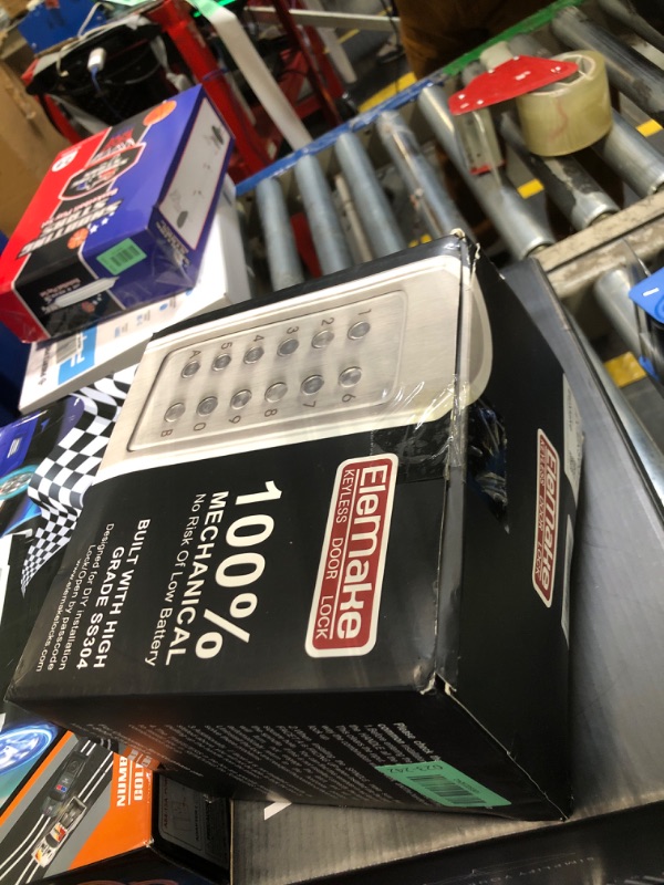 Photo 1 of *USED*
Elemake Left Handed Keyless Door Lock, Mechanical Keypad Door Lock with Handle, Heavy Duty Door Lever Lock Combination Security Digital Code, Stainless Steel 304 (Not Deadbolt)