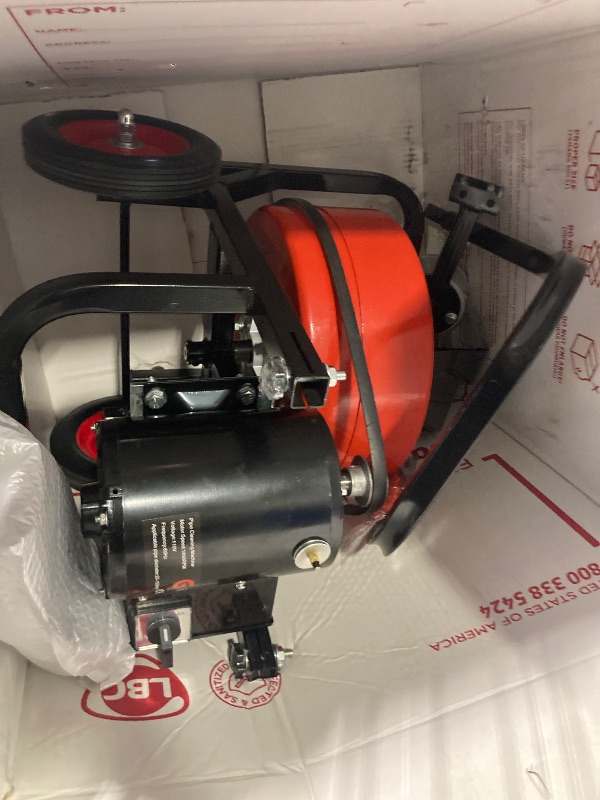 Photo 1 of ** VERY USED / UNTESTED *** 100Ft Drain Cleaning Machine, 450w Portable Drain Auger with Wheels, 1/2" Auto-Feed Drain Snake with 4 Cutters, Electric Sewer Auger for Sink, Toilet, Floor Drain