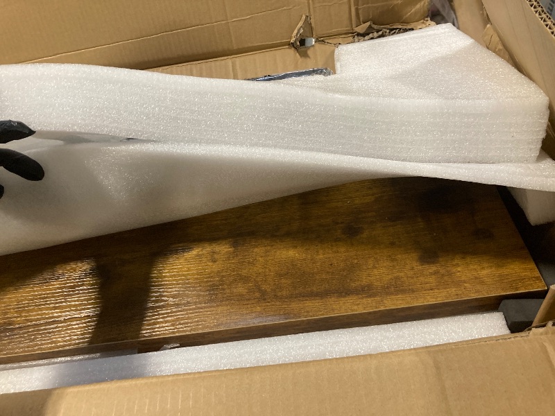 Photo 1 of ** NEW*-** Agilestic 63 x 24 Inches Height Adjustable Electric Standing Desk with 2 Drawers, Stand Up Electric Desk Adjustable Height, Sit Stand Computer Gaming Table with Splice Board, Rustic Brown