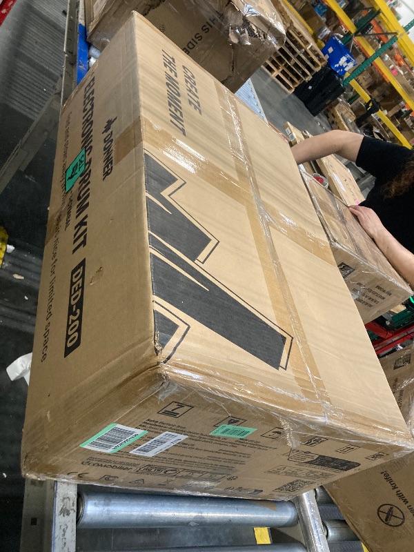 Photo 1 of ** NEW** FACTORY SEALED ** *Donner DED-200 Electric Drum Sets with Quiet Mesh Drum Pads, 2 Cymbals w/Choke, 31 Kits and 450+ Sounds, Throne, Headphones, Sticks, USB MIDI, Melodics Lessons (5 Pads, 3 Cymbals)