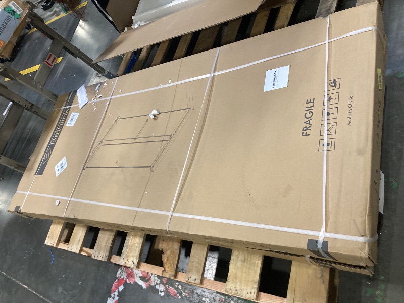 Photo 1 of ** FACTORY SEALED *** Bathlink Glass Shower Door, 59-60" W x 78" H Frameless Double Sliding Shower Door, 5/16" (8mm) Thick Clear Tempered Glass Door, Brushed Gold