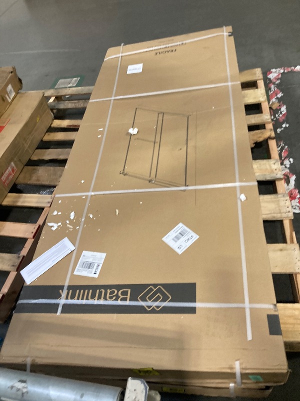 Photo 1 of ** FACTORY SEALED *** Bathlink Glass Shower Door, 59-60" W x 78" H Frameless Double Sliding Shower Door, 5/16" (8mm) Thick Clear Tempered Glass Door, Brushed Gold