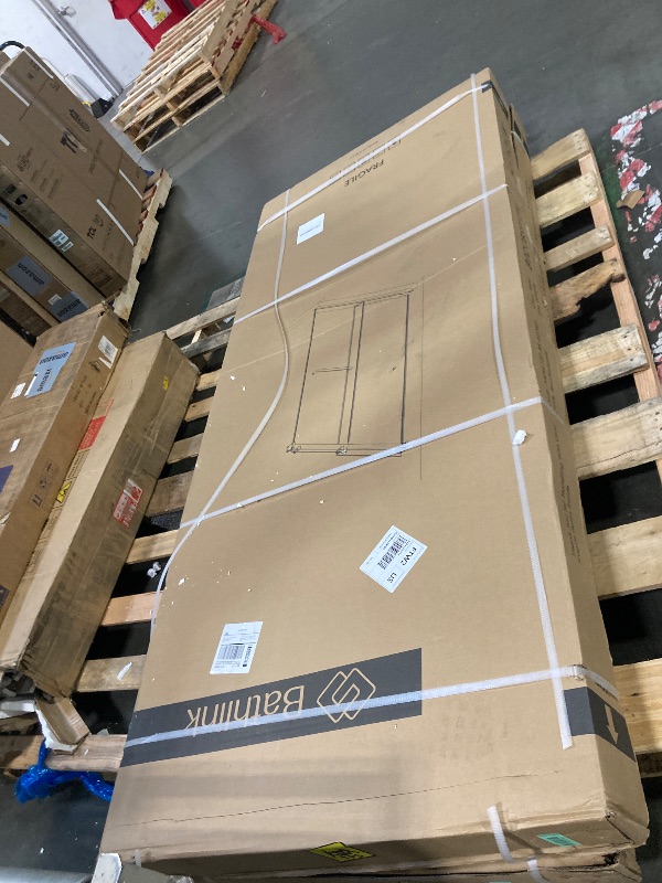 Photo 1 of ** FACTORY SEALED *** Bathlink Glass Shower Door, 59-60" W x 78" H Frameless Double Sliding Shower Door, 5/16" (8mm) Thick Clear Tempered Glass Door, Brushed Gold