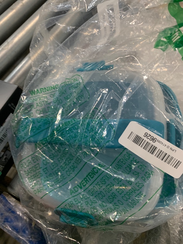 Photo 1 of **MISSING TRAY**Goodful Stackable Lunch Box Container, Bento Style Food Storage with Removeable Compartments for Sandwich, Snacks, Toppings & Dressing, Leak-Proof and Made without BPA, 56-Ounce, Teal