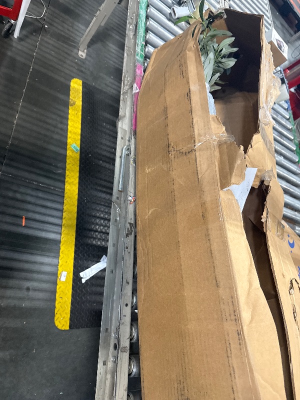 Photo 1 of **MISSING PARTS**
VIVATREES Olive Trees Artificial Indoor, 7FT Tall Faux Olive Tree with White Tall Planter, Artificial Plants with Natural Wood Trunk and Lifelike Fruits for Home Office Decor