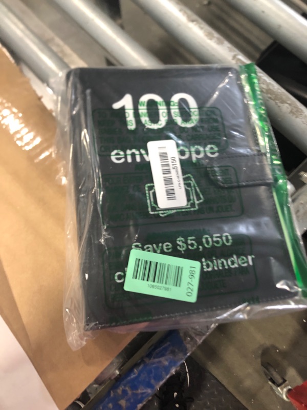 Photo 1 of 100 Envelopes Money Saving Challenge Binder with Laminated Tracker, Budget Binder with Cash Envelopes, Easy and Fun Way to Save $5,050 (Black)