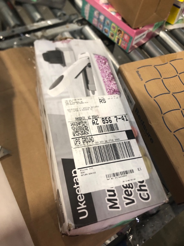 Photo 1 of 12 Blade All-in-1 Vegetable Chopper Mandoline Slicer with Container, Spiralizer with Containers, Food Chopper, Onion Chopper, Veggie Cutter for Salad, Kitchen Gadgets Accessories Essentials, White