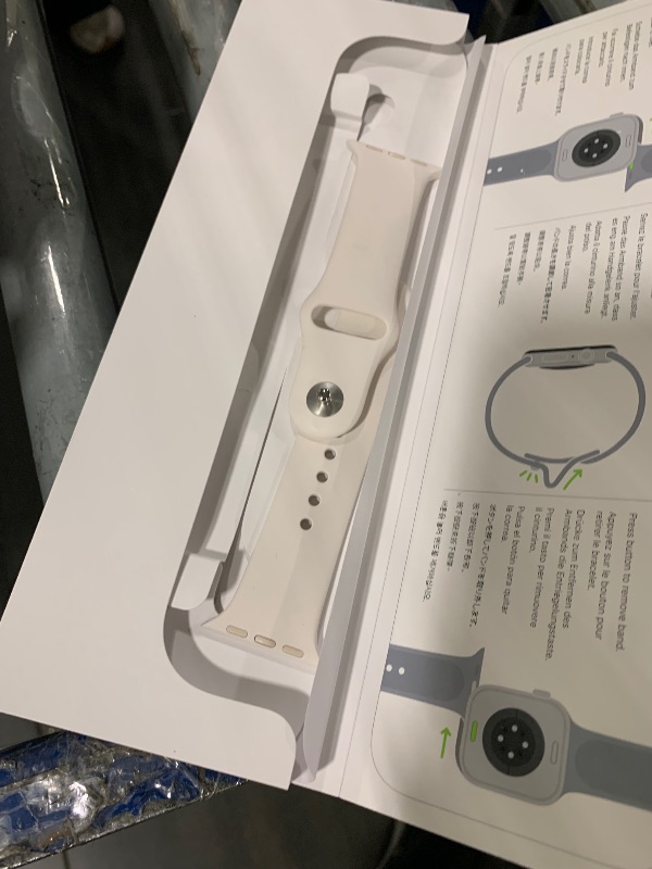 Photo 1 of **TURNS ON, NOT TESTED** Apple Watch Series 11 [GPS 42mm] Smartwatch with Rose Gold Aluminum Case with Light Blush Sport Band - S/M. Sleep Score, Fitness Tracker, Health Monitoring, Always-On Display, Water Resistant