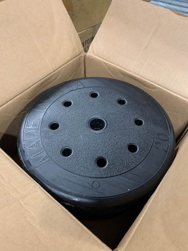 Photo 1 of **SIMILAR ITEM** **NOT ACTUAL BRAND** Bumper Plates, 20 lb Olympic Weight Plates Set of 2, Rubber Bumper Weights Plate with 2 Inch Steel Insert for Barbell, Standard Strength Training Plates for Weightlifting