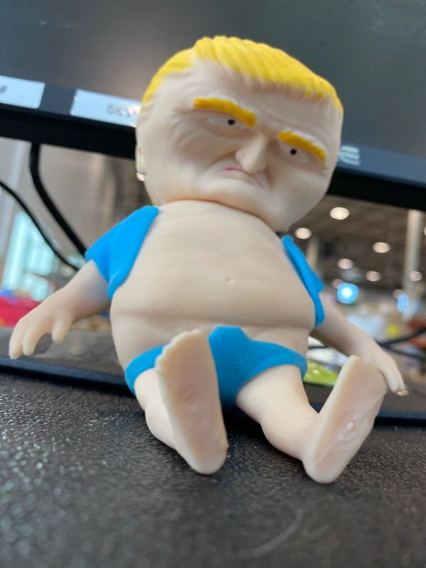 View 4 of ***MINOR DAMAGE*** Sensory Squeeze Funny Toys Stress Relief Dough Ball Sand Filled Squishy Decompression Toys Fidget Toys Adults Gag Gifts (Blue)