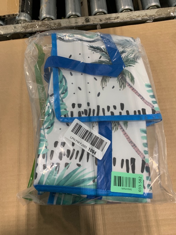 Photo 1 of *** 1 PCK *** BALEINE 2Pk Insulated Reusable Grocery Bags, Collapsible Cooler Bag for Groceries, Heavy Duty Large Insulated Bag (16''x9''x13'', Island Breeze)