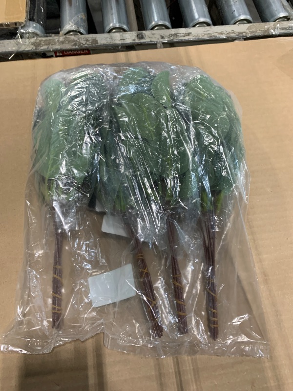 Photo 1 of *** 24 PCS *** ZeKonan 40 Pcs Artificial Eucalyptus Stem, Fake Silver Dollar Eucalyptus Leaves Stems Bulk Real Touch Faux Leaf Branches for DIY Bouquets Floral Arrangement Wedding Home Decor