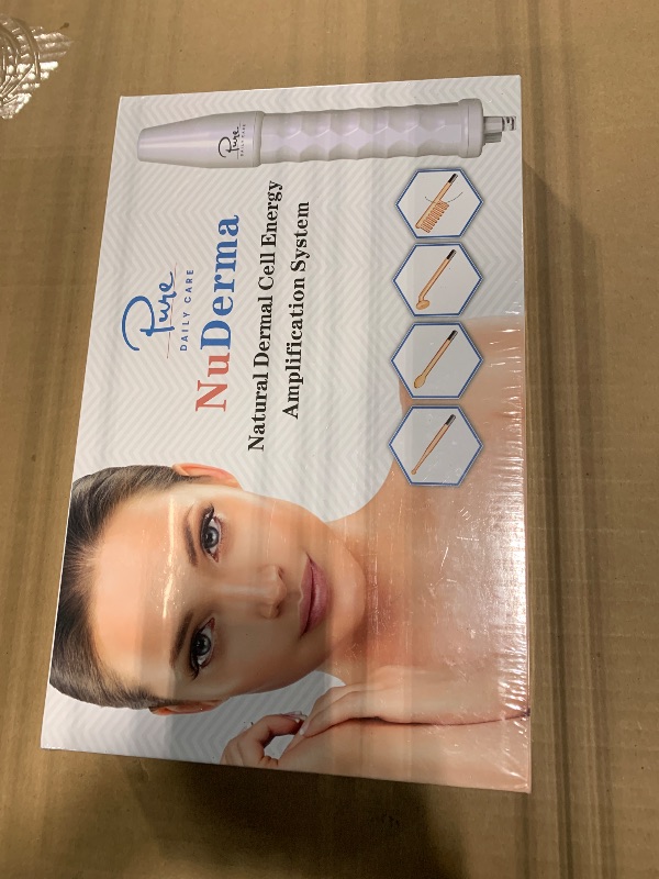 Photo 1 of *** NEW FATORY SEALED *** Pure Daily Care NuDerma Handheld Skin Therapy Wand Machine w/Neon – Anti-Aging - Skin Tightening - Wrinkle Reducing - Dark Circles – Clarifying - Hair & Scalp Stimulator